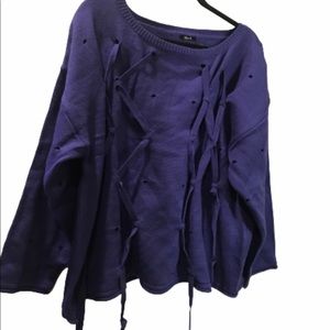 Sale  ❤️ Mark. Purple distressed sweater